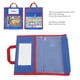 thumbnail image 4 of Bolsa para libros de aula bolsa multiusos para libros de lectura simple cosida en el asa bolsillo transparente portátil para la escuela ANGGREK Otros, 4 of 8