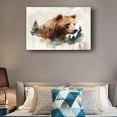 thumbnail image 5 of Bear with A Mountain Wall Art Animal Wildlife Poster Decoration Wall Decorative Modern Prints for Living Room Artwork Canvas Oil Painting, 5 of 6
