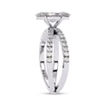thumbnail image 3 of IGI Certified Lab Grown Diamond Engagement Ring | Center 10x5mm Marquise Cut Split Shank Solitaire Wedding Anniversary Rings For Women 18k Solid White Gold | F-G, VS-SI Quality (1.15 Ctw) Ring Size-5, 3 of 7