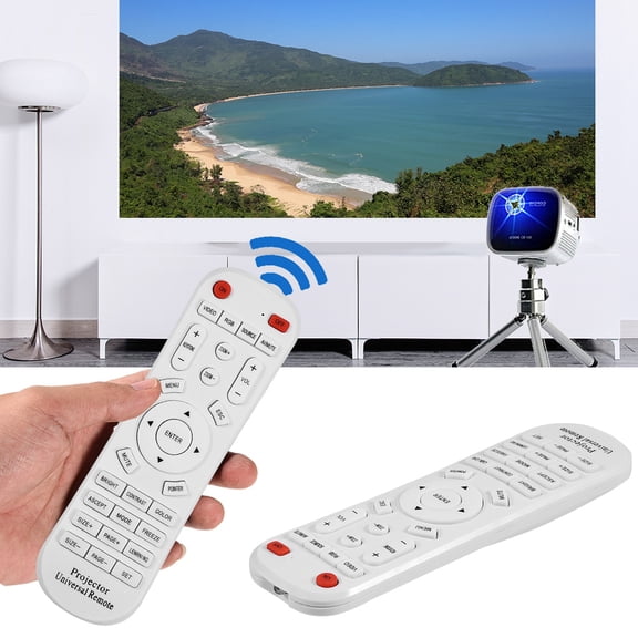 OTVIAP projector remote, universal projector remote,White Universal Remote Control Controller for Projector