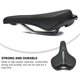 thumbnail image 3 of Cojín de asiento de bicicleta, reemplazo universal para mujeres y hombres Afortunado Sencillez, 3 of 5