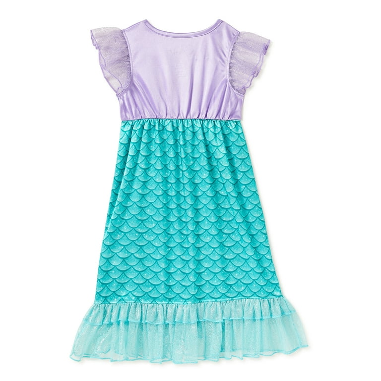 Little Mermaid Toddler Girl Nightgown Sizes 2T 5T Walmart