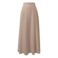 thumbnail image 3 of Women's Straight Midi Skirt - Solid Color, High-Quality Fabric - Versatile for Daily Outings, Spring/Summer/Fall, 3 of 4