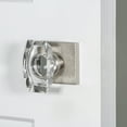 thumbnail image 3 of Viaggio Qadmltsta_Sd Motivo Solid Brass Non-Turning One-Sided Dummy Door Knob - Nickel, 3 of 7
