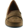 thumbnail image 4 of Static Footwear Harry-1 Women's Slip On Block Heel Loafers, Khaki, 9, 4 of 4
