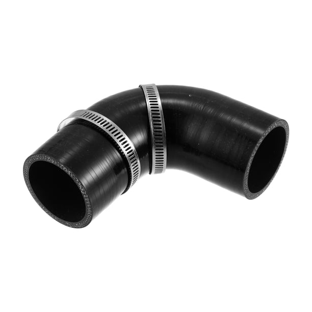 51mm 2" ID 90 Grados Silicona Reductor Manguera Acoplador Tubo Juego Negro
