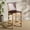 Cognac/Natural, variant on Safavieh Arian Mid Century Mid Back Wood and Leather Stools, White/Natural