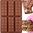 thumbnail image 1 of Molde de silicona para barras de chocolate HKNMTT, 10 moldes profundos a presión, 1 of 6