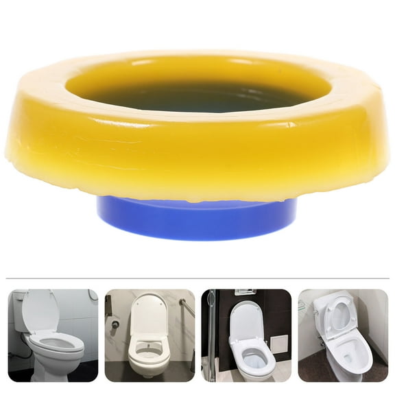 PBPBOX Universal Toilet Wax Ring Yellow Rubber 1Pack 5X5In
