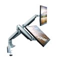 thumbnail image 1 of TechOrbits Universal Desk Mount for Dual Monitor - Fits Two 13-30" Monitors with Swivel & Clamp, 1 of 4