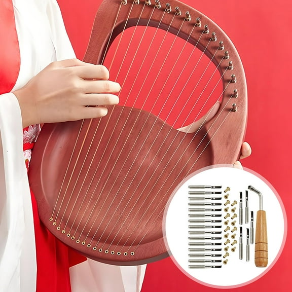 ifundom Professional Lyre Harp Part 1 Set with Wood Design, Ideal for Musicians and Music Enthusiasts