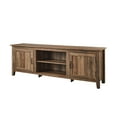 thumbnail image 6 of Walker Edison Farmhouse Grooved Door TV Stand for TVs up to 80", Rustic Oak, 6 of 11