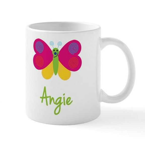 CafePress - Angie The Butterfly Mug - 11 oz Ceramic Mug - Novelty Coffee Tea Cup