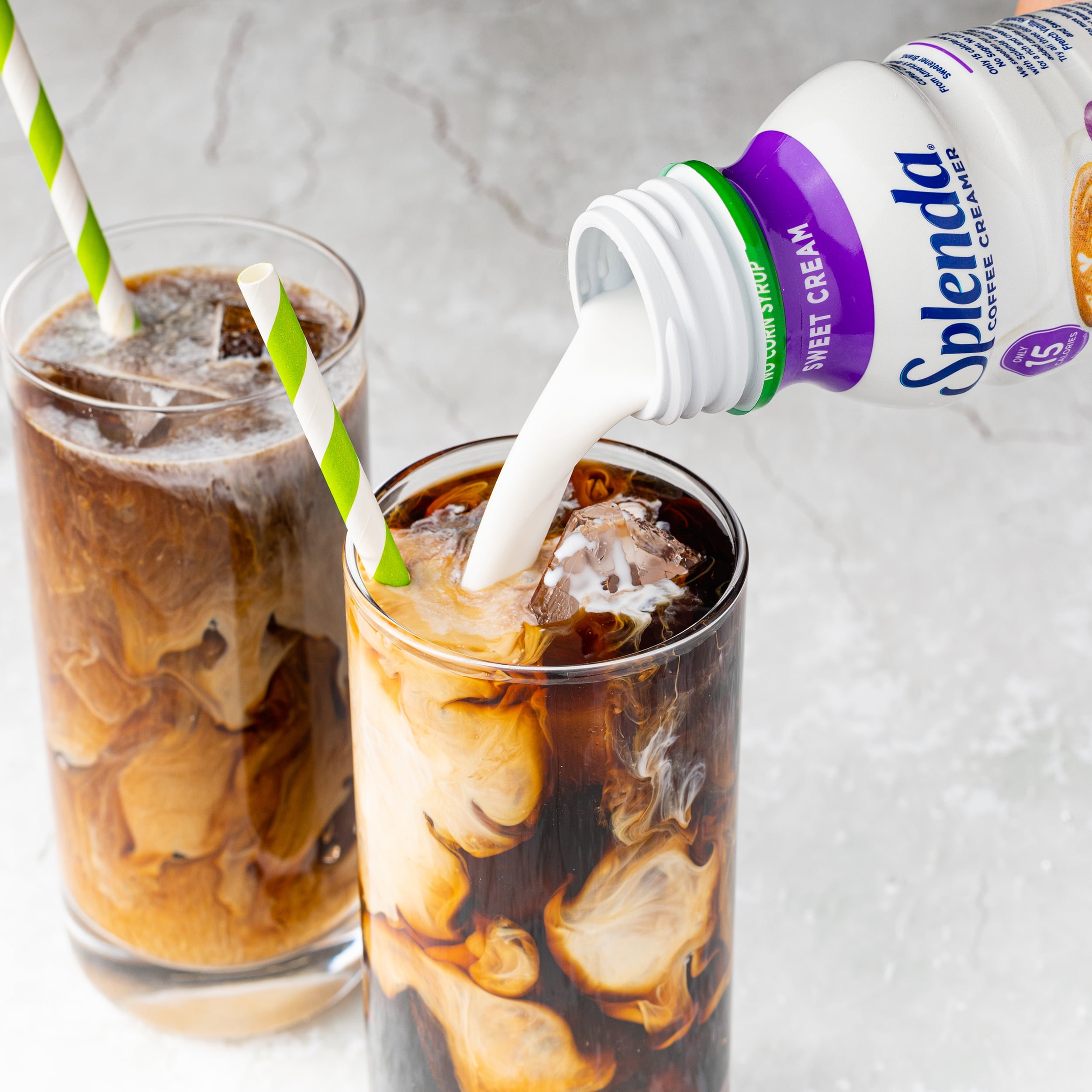 Splenda Sugar Free, Low Calorie Sweet Cream Coffee Creamer, 8 fl Ounces Bottle