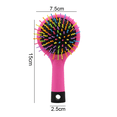 thumbnail image 2 of Cepillo de pelo de bambú, cepillo de pelo para niñas, cepillos de pelo de paleta de bambú arcoíris para mujeres, hombres y niños, 2 of 5