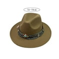 thumbnail image 3 of Cowgirl Hats Women Hats Leather Cowboy Hat Wide Brim Western Cowboy Cowgirl Hats M, 3 of 3