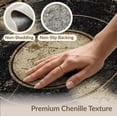 thumbnail image 6 of ODIKA 5'x7' Washable Area Rug Record Vinyl Weathered Music Disc Retro Sepia Tones Nostalgic for Guest Room, Lounge, Apartment, Non-Slip Low Profile, Stain Resistant, 6 of 7