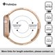 thumbnail image 5 of Correa de reloj Fullmosa compatible con Apple, 41 mm, 40 mm, 38 mm, inoxidable, 5 of 8