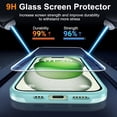 thumbnail image 3 of for iPhone 15 Case Compatible with MagSafe,[Support  Charging][10FT  Grade Shockproof] iPhone 15 Phone Case with 2 Tempered Glass Screen Protectors (KTZ-Teal), 3 of 14