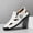 U8-White, variant on Men's Leather Hollow Out Flat Sandals Closed Toe Zipper Head Soft Bottom Wading Sandals Summer Comfort Anti-Slip Casual Wading Beach Sandals,Blue 40(US-7.5)