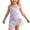 a-Light Blue10731, variant on FINALGANG Girls 2 Piece Swimsuit Set Kids Tree Prints Halter Neck One Piece Stretchy Swimsuit With Matching Sarong Skirt For Beach Pool Summer Wear Light Blue 10-11 Years