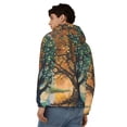 thumbnail image 4 of Kdxio Seasonal Tree Reflection Print Men Hoodies Casual Hoodies for Men with Zip Pockets Full Zip Long Sleeve Sweatshirt Sports Hooded Jacket-X-Large, 4 of 5