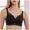Black, variant on Front Closure Bras for Women Women's Plus Size Floral Lace Bra No Steel Ring Push Up Underwear Vest-Style Sleep Bra Backless Sports Bra High Impact Sports Bra