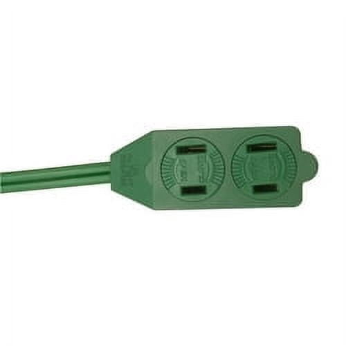 Indoor 3-Outlet Lighted Foot Switch, Green, 9', by Holiday Time