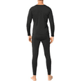 thumbnail image 5 of Therma Pro Mens Fleece Lined Thermal Top & Bottom Underwear Set, Long Johns Base Layer Ultra-Soft, Black, Medium, 5 of 6