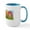 White/Blue Inside, variant on CafePress - Happy Easter Decorated Eggs Mugs - 15 oz Ceramic Large White Novelty Mug