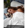 thumbnail image 3 of Black White Striped Flat Sheet Only Twin Size, Soft Breathable Bed Top Sheets for Mattress, Modern Abstract Art Aesthetics Luxury Bedding Flat Sheets for Home Hotel Bedroom Bed Protection, 3 of 9