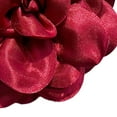 thumbnail image 6 of yotijay Flower Brooch Satin Camellia Flower Corsage Large Flower Hair Clip Lapel Pin for Dark Red, 6 of 9