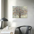 thumbnail image 3 of COMIO  Butterfly Canvas Art Framed Rustic Tree of Life Wall Print Wood Background Painting Picture for Farmhouse Cabin Decorations, 3 of 4