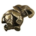 thumbnail image 1 of unbranded Figurilla De Elefante En Latón Dorado Con Detallado Para Sofisticada, 1 of 6