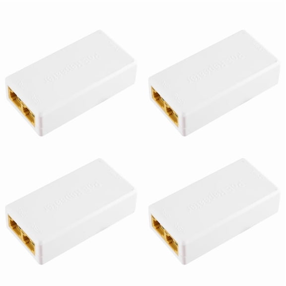 4X 2 Port POE Repeater 10/100Mbps 1 to 2 Poe Extender with IEEE802.3Af/At 48V for Poe Switch NVR IP Camera AP Parts