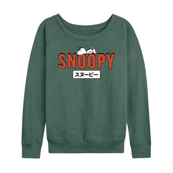 Peanuts - Snoopy Red - Women's Lightweight French Terry Long Sleeve Shirt
