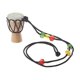 thumbnail image 4 of Wooden Classic Jambe Drummer - Mini Djembe Percussion African Hand Drum Bongo Gift, 4 of 5