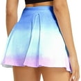 thumbnail image 1 of Vedolay Skirt Skirt for Women Basic Casual A-Line Mini Flared Stretchy Skater Party Skirt,Light Blue L, 1 of 5