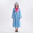 thumbnail image 4 of Women Cosplay Costume Fairy Grandmother Cloak Dress for Halloween Carnival Party Dress Up Show Stage Performance Role Play Outfit with Magic Wand Pattern, 4 of 5