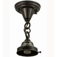 thumbnail image 2 of Meyda Tiffany 165492 Revival Schoolhouse 8" Wide Semi-Flush Globe Ceiling Fixture - Brown, 2 of 7