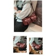 thumbnail image 6 of FENOHREFE Korean Styles Armpit Bag for Women Girl Retro Commuting Bag Multi-Pockets Shoulder Bag PU Leather Crossbody Bag Purse, 6 of 8