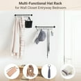 thumbnail image 6 of Mkono Hat Rack for Baseball Cap Wall Hat Holder with 20 Hooks Cap Organizer, 2 Pack, 6 of 6