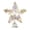 White, variant on Christmas Light Up Star Tree Topper, Iridescent Tinsel Five Pointed Star Lamp with Metal Base, Shining Tree Top Decor for Christmas Tree, Living Room Holiday Party Decor, Batteries Not Included