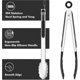 thumbnail image 4 of Set Of 2 Cooking Tongs,18/8 Stainless Steel An Silicone Rubber Grips With 600of High Heat-resistant,kitchen Utensils,cooking Utensils For Grill,sala,b, 4 of 5