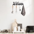 thumbnail image 4 of Key Holder for Wall, Key Holder Wall Mount for Hallway, Key Organizer Rack with 7 Hooks, Key Hanger with Mounting Hardware (Welcome, 12 INCH), 4 of 7