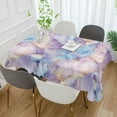 thumbnail image 2 of Yayeee Tablecloths 54" x 54" Rectangle Wrinkle Resistant Party Table Cover, Purple Marble Pattern, 2 of 8