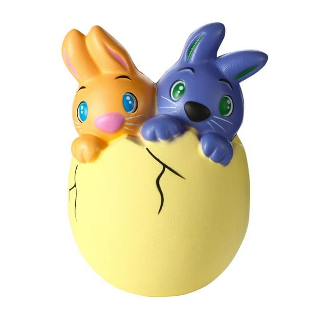 Mignon lapin de Pâques Simulation dessin animé Squishy jouets à