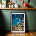 thumbnail image 6 of Capri Views 05 - Capri Campania Italy Photography Harbor Seascape Mediterranean Coastal Water Architecture Italian Black Framed Wall Art Print 12 x 18 inches, 6 of 8