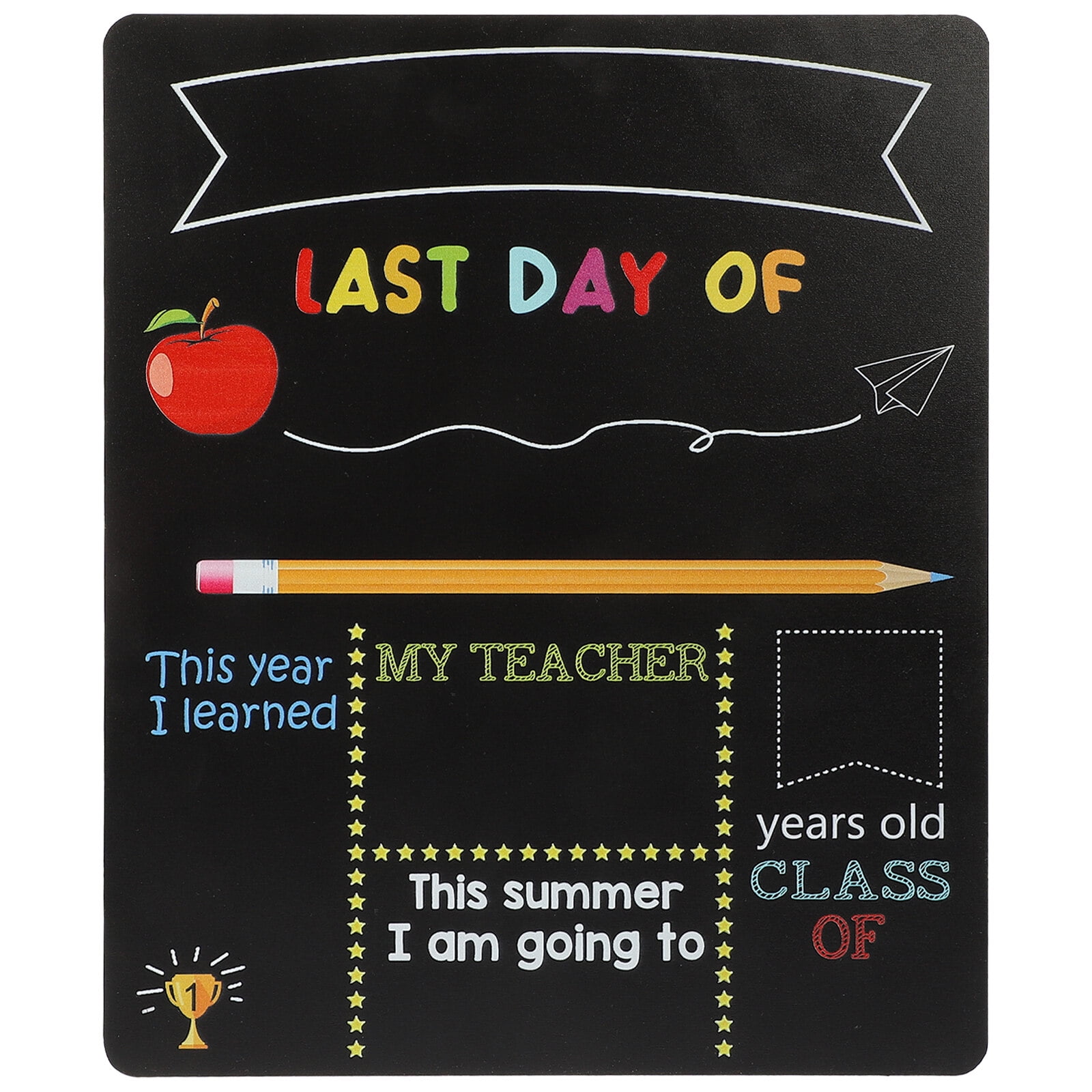Reusable First and Last Day of School Sign, Liquid Chalk Dry Erase School  Board, First Day of School Sign, Back to School Sign 