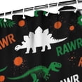 thumbnail image 3 of Black Rawr Dinosaur Skeleton Pattern Shower Curtain 84"x72" ,Bathroom Decorative Shower Curtains Set with 12 Hooks,Modern Waterproof Washable Shower Curtain, 3 of 6
